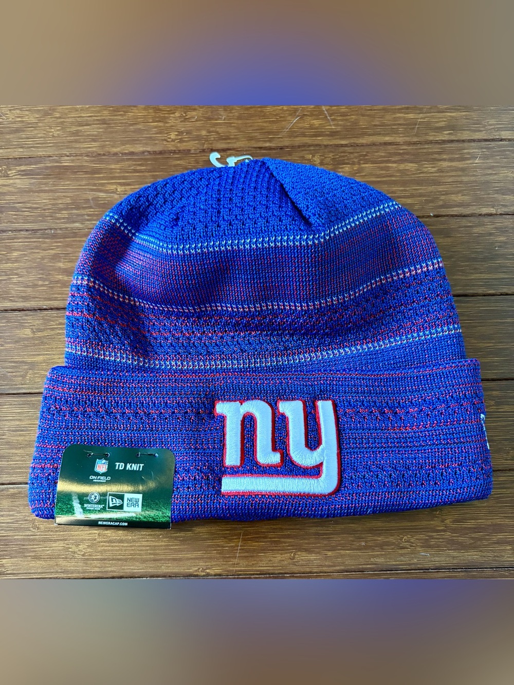 New York Giants Beanie Cap Adult One Sz Fits Most Blue NFL Football New Era NWT
